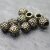 10 Ornament Perlen, Metallperlen Spacer altmessing