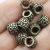 10 Ornament Perlen, Metallperlen Spacer altmessing