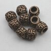 10 Silver Beads, Ornament Beads, Antique Copper