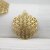 5 Anhänger Blume des Lebens 35 mm, Mat Gold