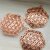 5 Flower of Life Charms Pendants 35 mm, Rose Gold