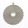 5 Torus Yantra Round Pendants 39 mm. altmessing