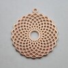 5 Torus Yantra Round Pendants 39 mm. Rose Gold