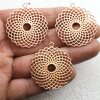 5 Torus Yantra Round Pendants 39 mm. Rose Gold