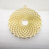 5 Torus Yantra Round Pendants 39 mm. Gold