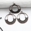 5 Boho Ethno Anhänger Charms, altkupfer