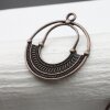 5 Boho Ethno Anhänger Charms, altkupfer