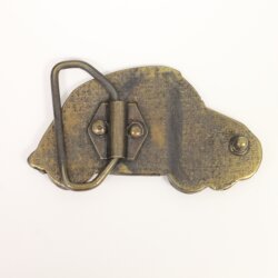 Auto Gürtelschnalle, 8x4 cm Gürtelschnalle, Altmessing