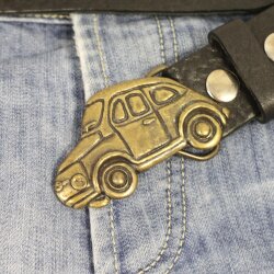 Car Belt Buckle 8x4 cm, Antique Brass