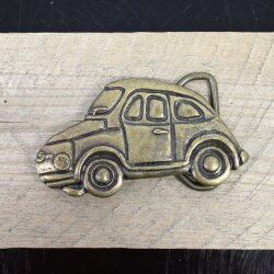 Car Belt Buckle 8x4 cm, Antique Brass