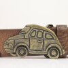 Car Belt Buckle 8x4 cm, Antique Brass