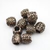 10 Metal Specer Beads, Antique Copper