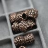 10 Metal Specer Beads, Antique Copper