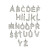 Letter Charms, Initial Alphabet Letter Pendant, Cz Letter Charms, Antique Silver B