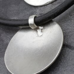 Large Silver Pendant, Zamak Jewelry