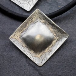 Large Silver Pendant, Zamak Jewelry