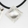 Large Silver Pendant, Zamak Jewelry