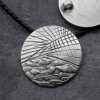 Large Silver Pendant, Zamak Jewelry