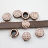 10 Slider Beads, Antique Copper