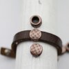 10 Slider Beads, Antique Copper