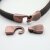 5 sets Leather Bracelet hook clasp, Antique Copper