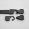 5 Haken Armband Verschluss, jet mat