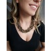 Statement XXL Necklace Medieval Antique Brass