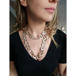 Statement XXL Necklace Medieval Rosepearl Rosé