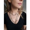 Statement XXL Necklace Medieval Rosepearl Rosé