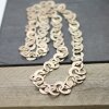 Handgefertigte lange Halskette Halbmond Statement Lange Kette Rose