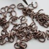 200 Oval Jump Rings 8x6 mm (Ø 1,2 mm) Antique Copper