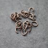 200 Oval Jump Rings 8x6 mm (Ø 1,2 mm) Antique Copper