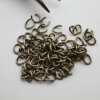 200 Oval Jump Rings 8x6 mm (Ø 1,2 mm) Antique Bronze