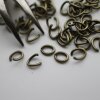 200 Oval Jump Rings 8x6 mm (Ø 1,2 mm) Antique Bronze