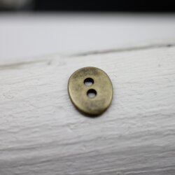 20 Button Clasps for Wraps Bracelets, Textiles 14x11 mm (Ø 1,5 mm) Antique Brass