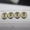 20 Button Clasps for Wraps Bracelets, Textiles 14x11 mm (Ø 1,5 mm) Antique Brass