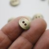 20 Button Clasps for Wraps Bracelets, Textiles 14x11 mm (Ø 1,5 mm) Antique Brass