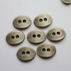 20 Button Clasps for Wraps Bracelets, Textiles 14x11 mm (Ø 1,5 mm) Antique Brass