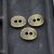 20 Button Clasps for Wraps Bracelets, Textiles 14x11 mm (Ø 1,5 mm) Antique Brass