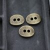 20 Button Clasps for Wraps Bracelets, Textiles 14x11 mm (Ø 1,5 mm) Antique Brass