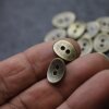 20 Button Clasps for Wraps Bracelets, Textiles 14x11 mm (Ø 1,5 mm) Antique Brass