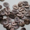 20 Button Clasps for Wraps Bracelets, Textiles 14x11 mm (Ø 1,5 mm)Antique Copper