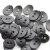 20 Button Clasps for Wraps Bracelets, Textiles 14x11 mm (Ø 1,5 mm) Matt Black