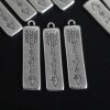 10 Silver Arow Charms, Arow Pendant, Antique Silver