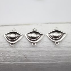 10 Augen Charms, Anhänger ,Verbinder, Zwischenelemente