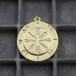 Gold Compass Charms, Compass Pendant 1 pcs.