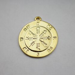 Gold Compass Charms, Compass Pendant 1 pcs.