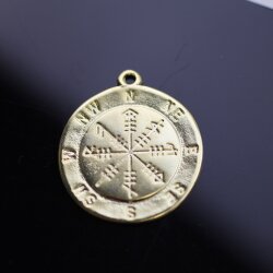 Gold Compass Charms, Compass Pendant 1 pcs.