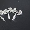 10 Silver Axe Charms, Axe Pendants