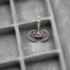 10 Silver Axe Charms, Axe Pendants